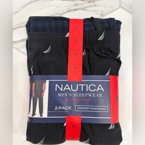 Nautica Men's Sleepwear Fleece Pants 2-Pack